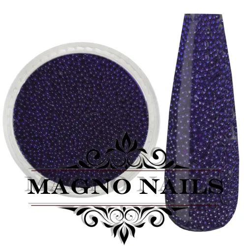 Nail Art Glasperlen - Glas Beads - schwarz-lila Nägel Nail art Nailart Nageldesign Nagel